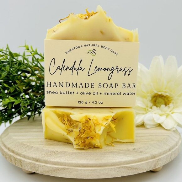 Lemongrass Handmade Soap Bar Natural Vegan - Picture 1 of 2